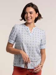 Brakeburn Blue Kim Blouse - Image 1 of 6