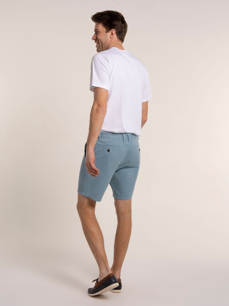 Brakeburn Blue Danehills Chino Shorts - Image 2 of 6 Brakeburn Blue Danehills Chino Shorts - Image 2 of 6
