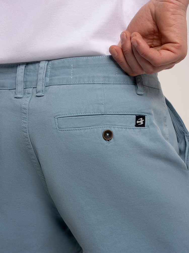 Brakeburn Blue Danehills Chino Shorts - Image 6 of 6 Brakeburn Blue Danehills Chino Shorts - Image 6 of 6