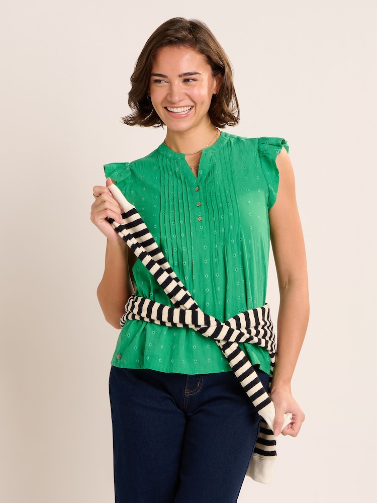 Brakeburn Green Talita Blouse - Image 1 of 6