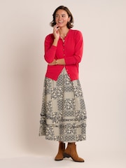 Brakeburn Red Winterberry Classic Cardigan - Image 6 of 6