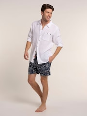 Brakeburn Blue Markethill Swim Shorts - Image 1 of 6