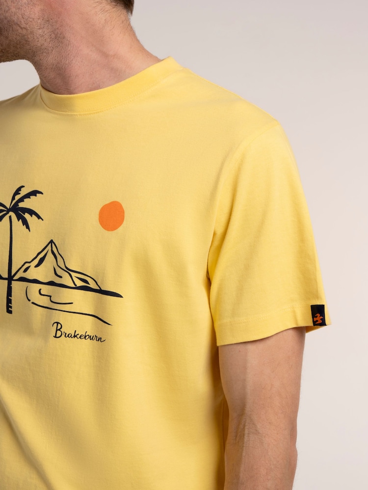 Brakeburn Yellow Islay T-Shirt - Image 6 of 6