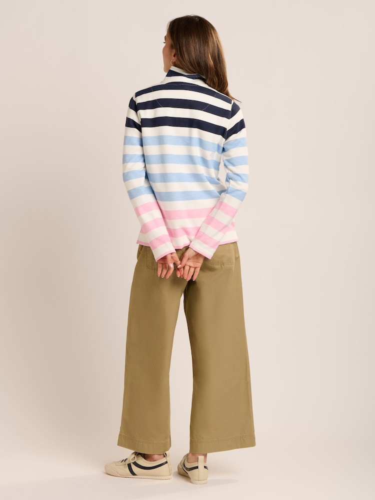 Brakeburn Blue Stour Quarter Zip Sweatshirt - Image 2 of 6 Brakeburn Blue Stour Quarter Zip Sweatshirt - Image 2 of 6