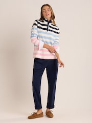 Brakeburn Blue Stour Quarter Zip Sweatshirt - Image 4 of 6
