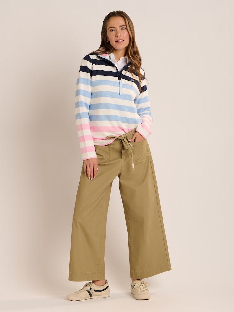 Brakeburn Blue Stour Quarter Zip Sweatshirt - Image 6 of 6 Brakeburn Blue Stour Quarter Zip Sweatshirt - Image 6 of 6