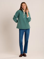 Brakeburn Blue Mangerton Quarter Zip Sweatshirt - Image 4 of 6