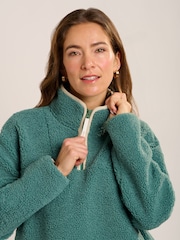 Brakeburn Blue Mangerton Quarter Zip Sweatshirt - Image 5 of 6
