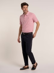 Brakeburn Pink Scampton Jacquard Polo Shirt - Image 4 of 6