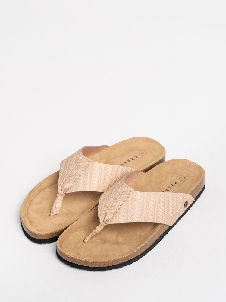 Brakeburn Fleet Flip Flop Slippers - Изображение 2 4 Brakeburn Fleet Flip Flop Slippers - Изображение 2 4