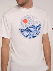 Brakeburn Cream Ockley T-Shirt - Image 3 of 6
