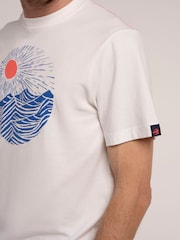 Brakeburn Cream Ockley T-Shirt - Image 6 of 6