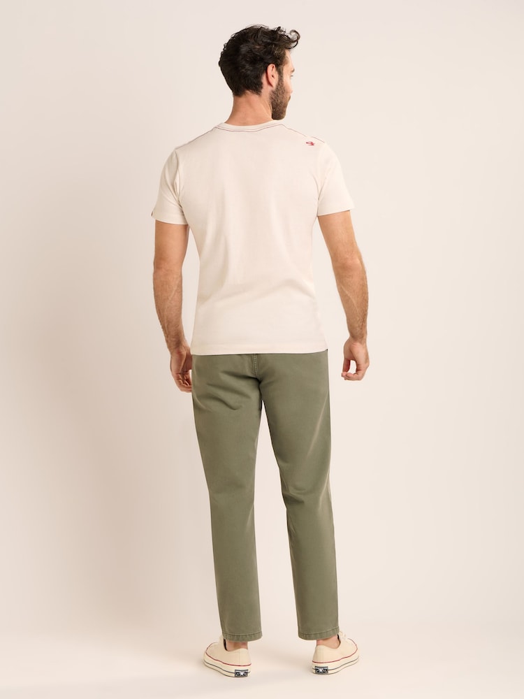 Brakeburn Cream Peterstow T-Shirt - Image 2 of 5 Brakeburn Cream Peterstow T-Shirt - Image 2 of 5