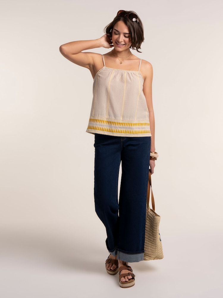 Brakeburn Cream Haeun Vest - Image 1 of 6 Brakeburn Cream Haeun Vest - Image 1 of 6