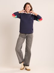 Brakeburn Blue Avon Crew Neck Sweatshirt - Image 6 of 6