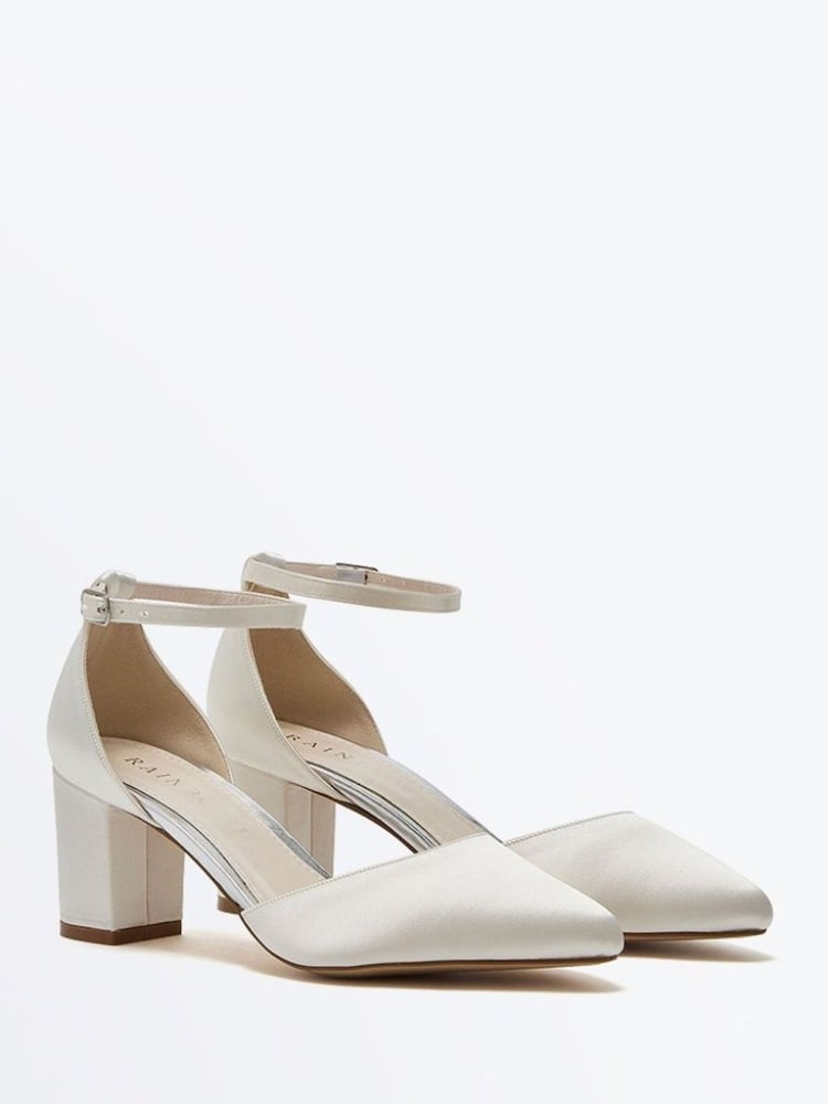 Rainbow Club Silver Charlot Ankle Strap Shoes- Satin - Image 2 of 4 Rainbow Club Silver Charlot Ankle Strap Shoes- Satin - Image 2 of 4