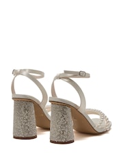 Rainbow Club Silver Lola Sandals - Satin - Image 3 of 4