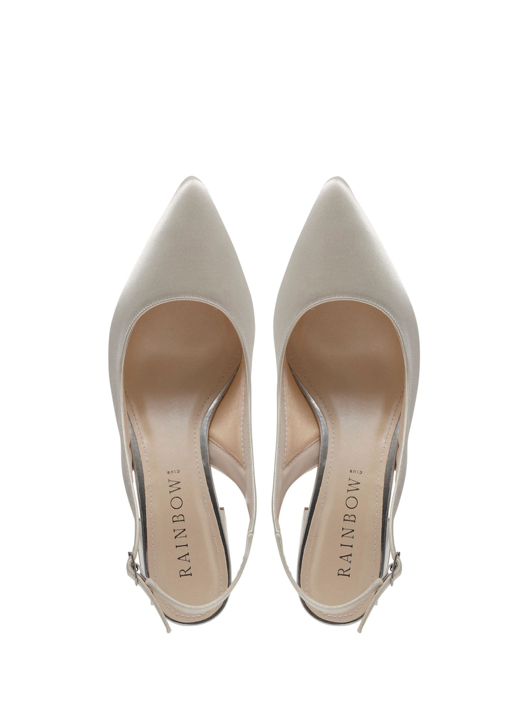 Buy Rainbow Club White Hazel Slingback Satin Shoes from Next USA