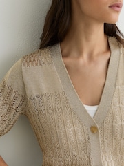 Reiss Gold Cardigan - Image 4 of 5
