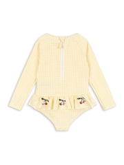 Konges Sløjd Yellow Etta Long Sleeve Swimsuit - Image 2 of 5