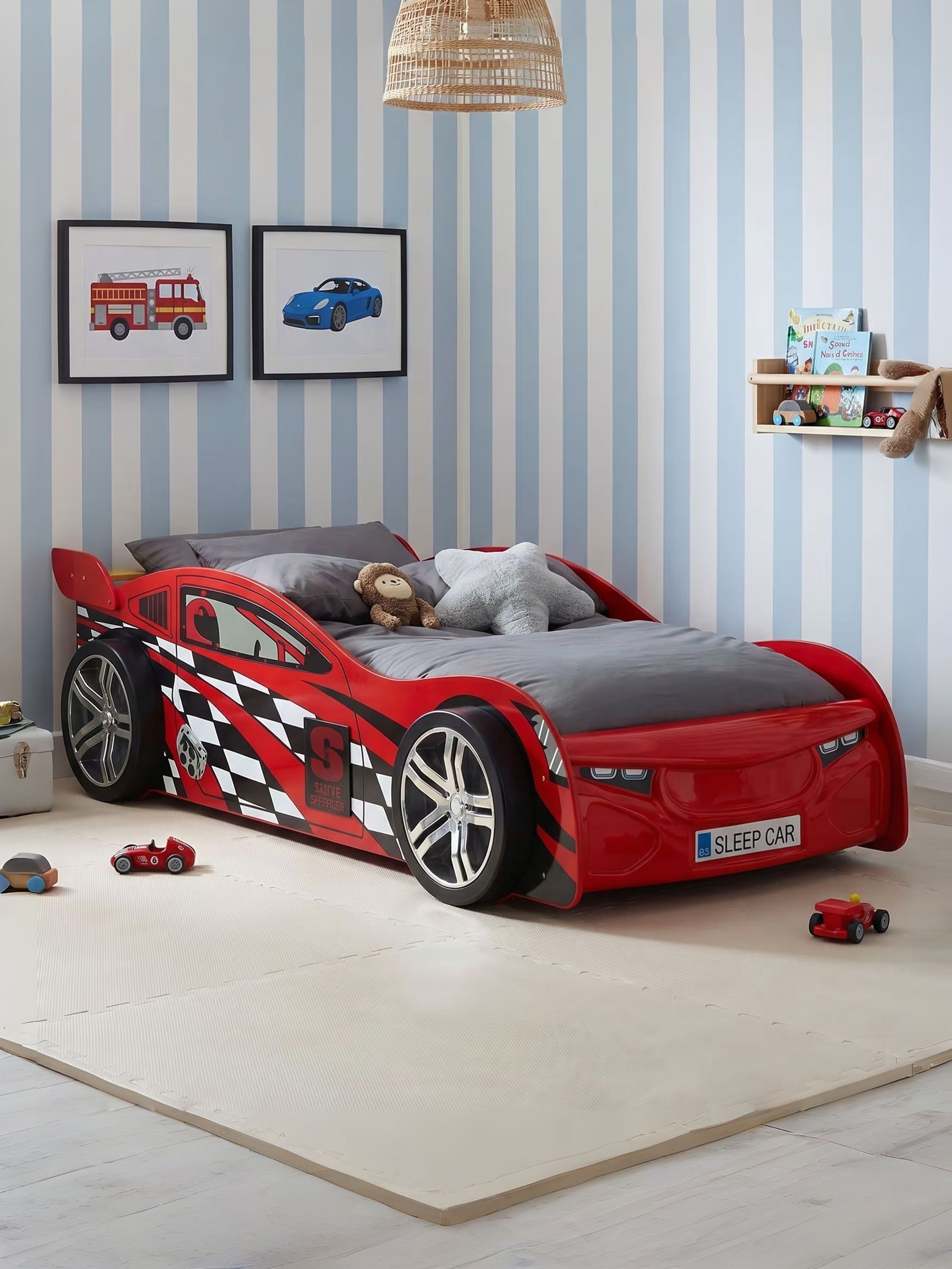 Julian Bowen Scorpion Single Red Racer Bed Frame - Image 4
