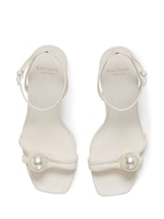 kate spade new york Cream Harmony Smooth Leather High Heel Sandals - Image 5 of 5