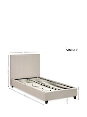 Julian Bowen Cream Aylen Upholstered Bed - Image 7 of 10
