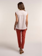 Brakeburn Blue Pier Sleeveless Blouse - Image 2 of 6