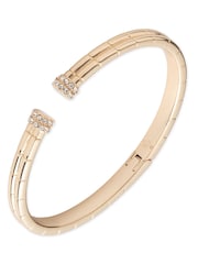 Lauren Ralph Lauren Gold Tone Pavé Open Cuff Bangle - Image 1 of 1