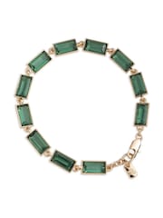 Lauren Ralph Lauren Gold Tone Erinite Baguette Flex Bracelet - Image 1 of 2