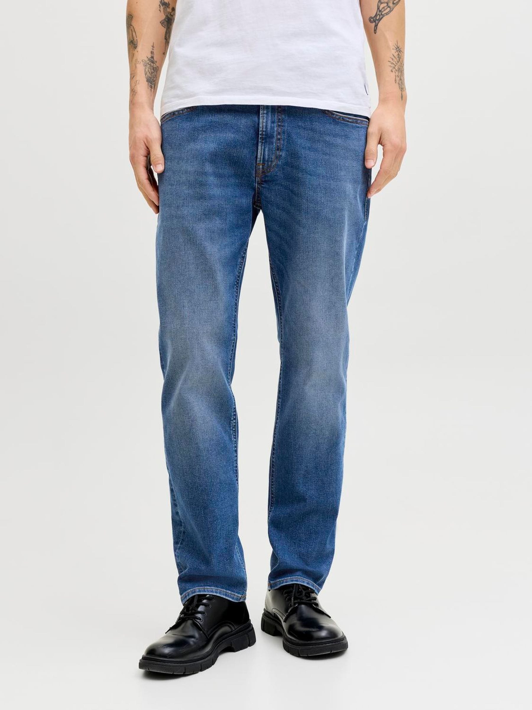 Jack & Jones Blue Denim Jack Jones Clark Regular Fit Jeans - Image 4