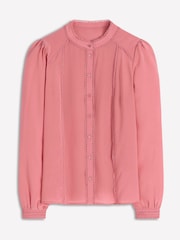 Boden Pink Rhea Trim Detail Silk Top - Image 5 of 5