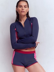 Boden Blue Swim Shorts - Image 1 of 6