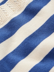 Boden Blue Emilia Cotton Crew Neck T-Shirt - Image 5 of 6