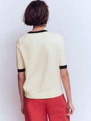 تيشرت Emilia قطن بحافة رقبة مستديرة من Boden - صورة 3 من 6