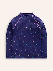 Boden Blue Sun Safe Patterned Rash Vest - Image 2 of 3