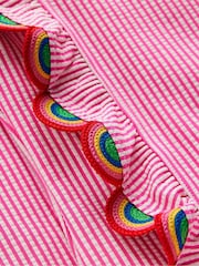 Boden Pink Long Sleeve Frill Swimsuit - Image 3 of 3