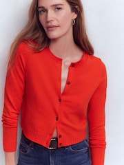 Boden קרדיגן קרופ מסיב כותנה, דגם Emilia - תמונה 1 מתוך 6