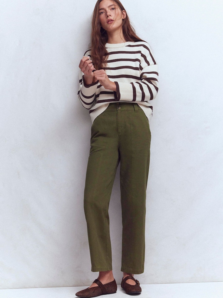 Boden Green Straight Leg Chino Trousers - Image 1 of 5