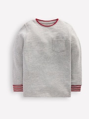 Boden Grey Cosy Mid-weight T-Shirt - Image 1 of 3