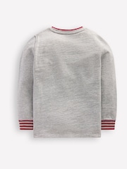 Boden Grey Cosy Mid-weight T-Shirt - Image 2 of 3