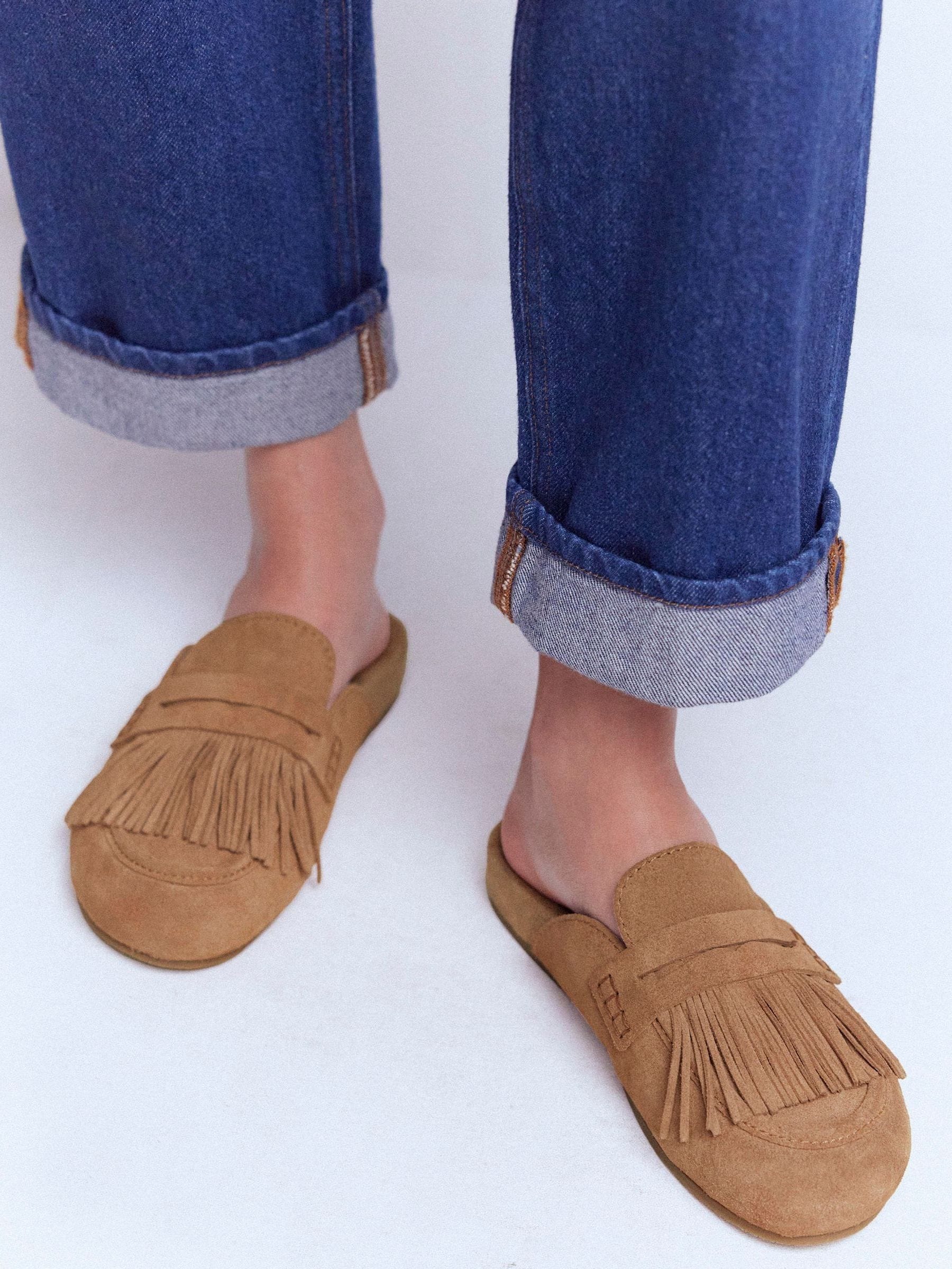 Buy Boden Brown Etta Ghillie Mule Clogs from Next USA