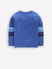 Boden Blue Relaxed Mid-weight T-Shirt - Image 5 of 6