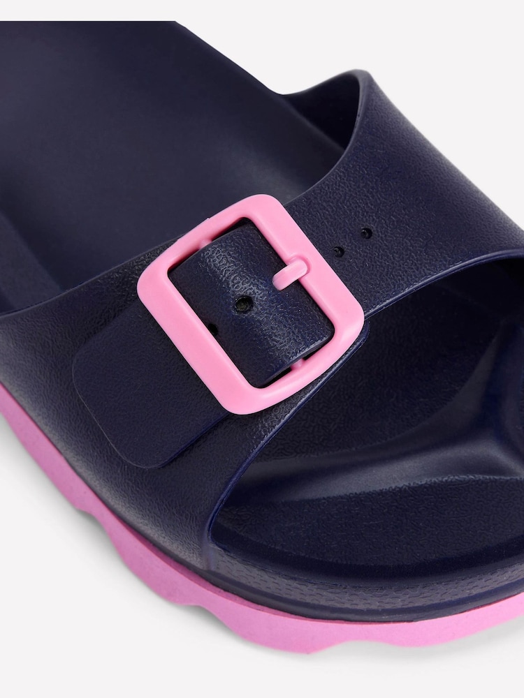 Boden Blue Lyla Single Buckle Sliders - Image 5 of 5