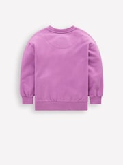 Boden Purple Bobbie Appliqué Sweatshirt - Image 2 of 3