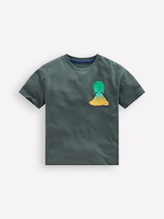 Boden Grey Front & Back Graphic T-Shirt - Image 1 of 3