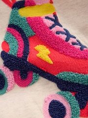 Boden Cream Long Sleeve Bouclé T-Shirt - Image 3 of 3