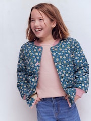 Boden Blue Fun Bomber Jacket - Image 3 of 9