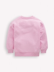 Boden Pink Bobbie Appliqué Sweatshirt - Image 2 of 3