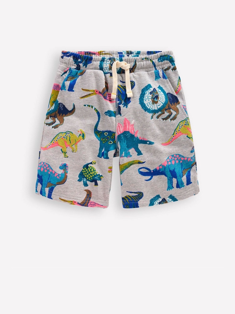 Boden Grey Printed Shorts - Image 1 of 3